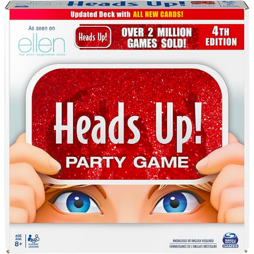 Amazon Spin Master Games, Head’s Up! Party Game 4th Edition, Viral Word Guessing Board Game, Family Game Night, Christmas Gifts for Kids, for Ages 8+