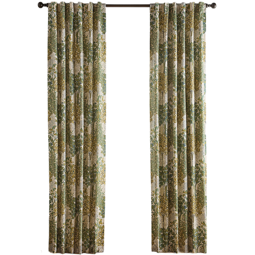 Ballard Designs, Inc. Fenton Drapery Panel with Bold Toile Pattern & Cotton Feel Texture