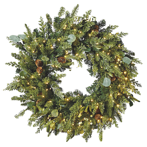 Majestic Holiday Cordless Wreath
