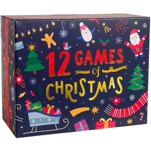 Amazon 12 Games of Christmas - 12 Hilarious Holiday Games [Family Party Games Pack for Kids, Teens & Adults] - by Beat That! Game