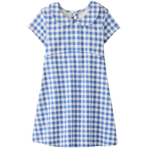 Hanna Andersson Color Dutch Blue Gingham girls dress
