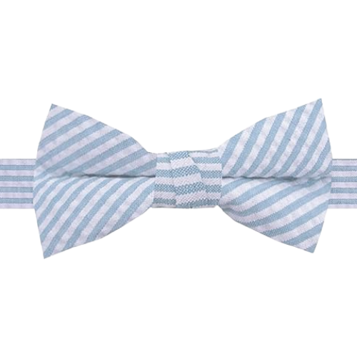 Jacob Alexander Boys' Seersucker Striped Pattern Pre-Tied Banded Bow Tie