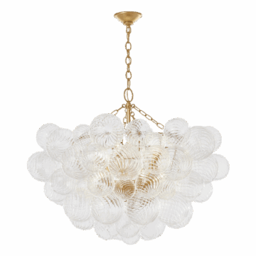 Bubble chandelier glass brass