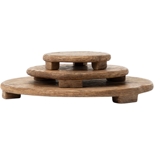 Mango Wood Carved Pedestal