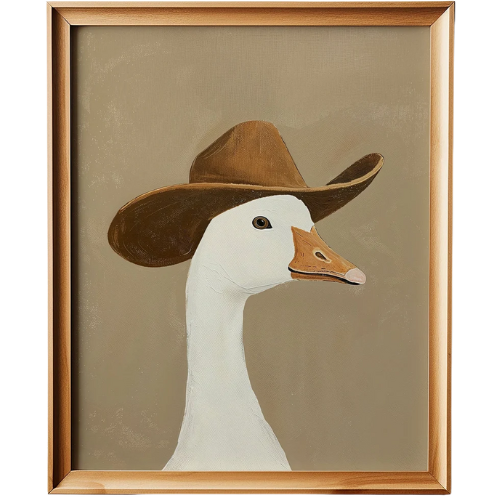 Etsy (US) Silly Cowboy Goose Print