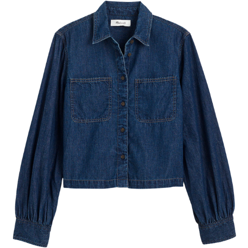 Madewell Denim Patch Pocket Button-Up Top