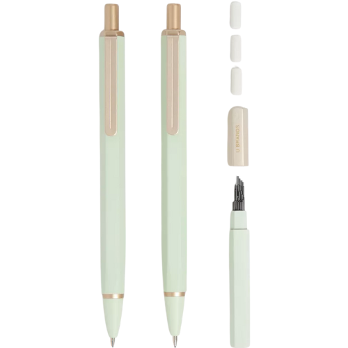 Target U Brands 2pk Cambria with Refills Soft Touch Olive mechanical pencil