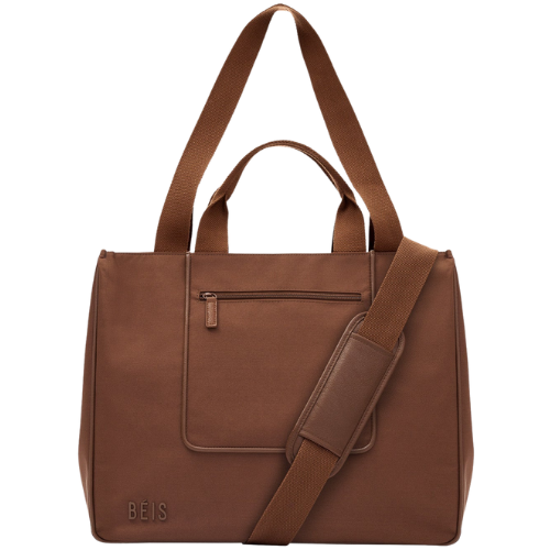 BÉIS Travel BÉIS 'The East To West Tote' in Maple - Brown Recycled Carry-On