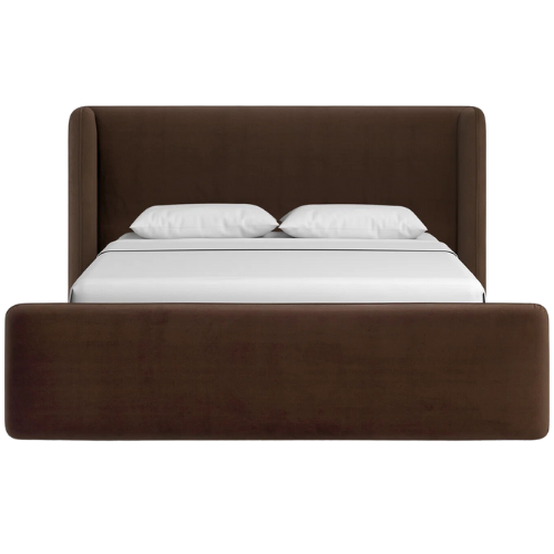 Joss & Main Aelin Upholstered Bed brown