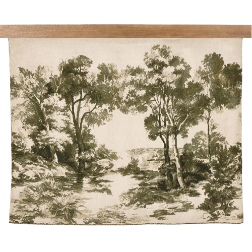 The Vintage Rug Shop Etched Trees Canvas Tapestry art