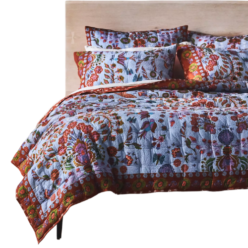 Anthropologie (US) Kelcey Organic Cotton Printed Quilt