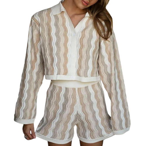 Knit Crochet Wave 2 Piece Cover Up Set Amazon