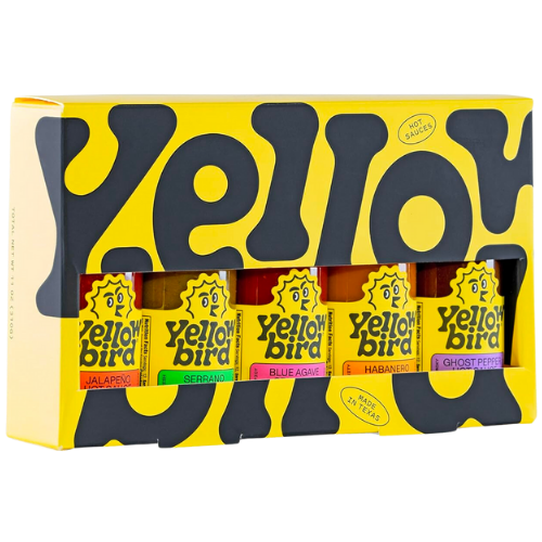 Amazon Yellowbird Classic Hot Sauce Variety Set 2.2 oz Travel-Size (Mellow Hot to Real Hot