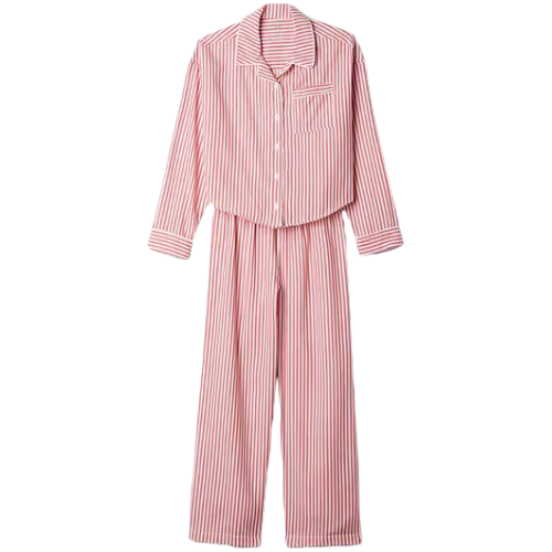 Gap (US) Kids Recycled PJ Set striped red