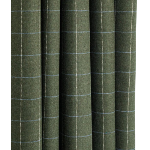 Etsy Green Checkered Plaid Curtain