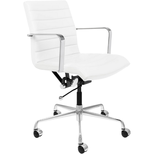 Amazon Office Desk Chair White Leather task swivel
