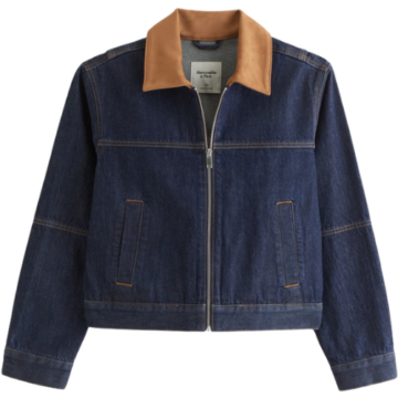 Abercrombie & Fitch Denim Zip Up Jacket