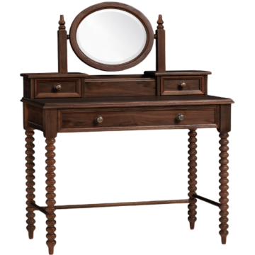 Pottery Barn Teen Chris Loves Julia Turned Wood Vanity Desk