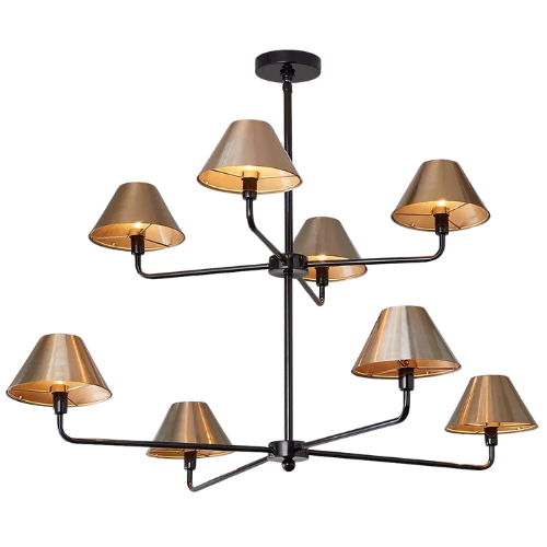 Chris Loves Julia Edie Two-Tier Chandelier - 8 Light Shades of Light