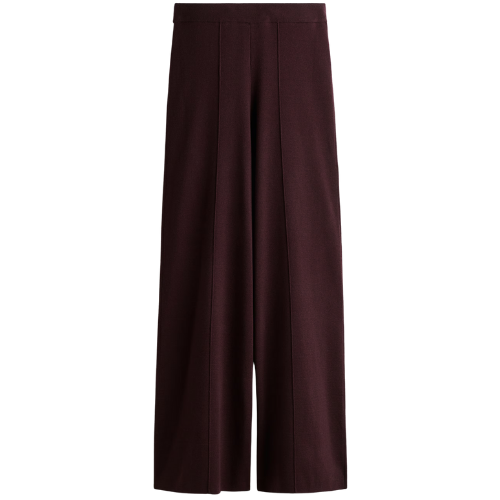 H&M (US + CA) Wide-Leg Fine-Knit Pants