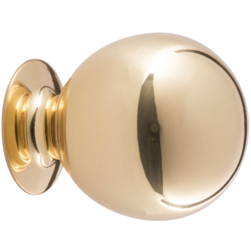 Rejuvenation Ball Cabinet Knob brass