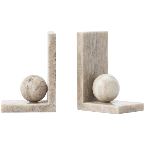 Adar Marble Bookends (Set of 2)