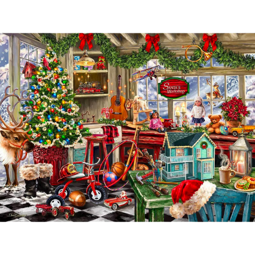 Target Springbok Santa's Workshop Jigsaw Puzzle - 1000pc