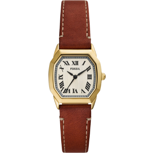 Fossil Harlow Leather Strap Watch, 27mm