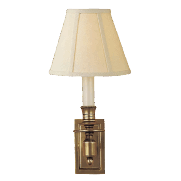 traditional library sconce bonus room brass gold white shade