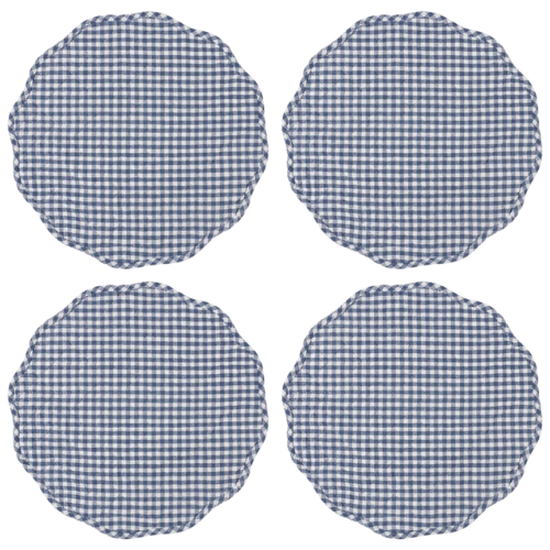 Birch Lane Gracie Oaks Farmhouse Set Of 4 Quilt Scalloped Placemat