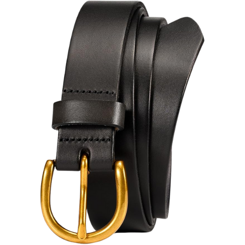 Amazon Women's Black Leather Belt