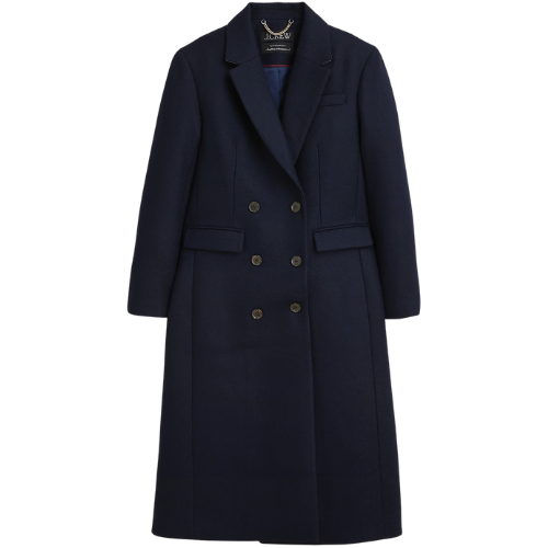 J. Crew US Double-breasted topcoat in Italian melton wool blend