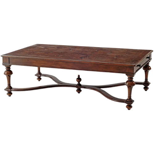 William and Mary Parquetry Coffee Table