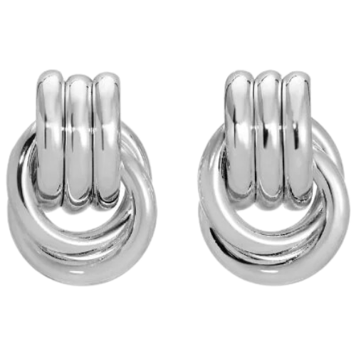 Heaven Mayhem Baby Knot Silver earring hoop