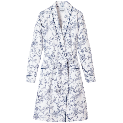 Petite Plume Women's Twill Robe in Toile
