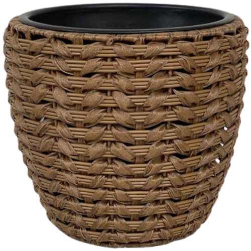At Home Found & Fable Hyacinth Rattan Outdoor Planter
