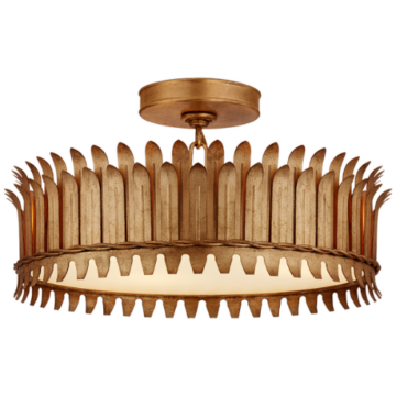 Visual Comfort Leslie 16" Semi-Flush Light