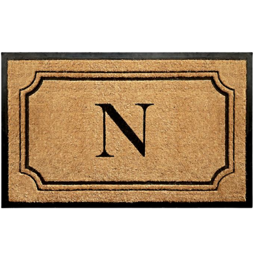 Frontgate Pembrook Monogrammed Coco Door Mat doormat