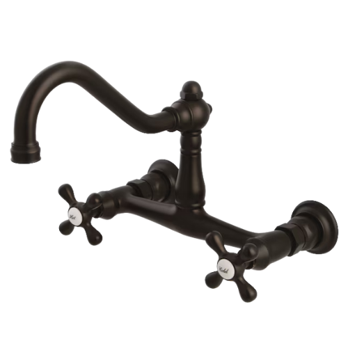 Kingston Brass Oil-rubbed bronze Wall-mount Sink Faucet