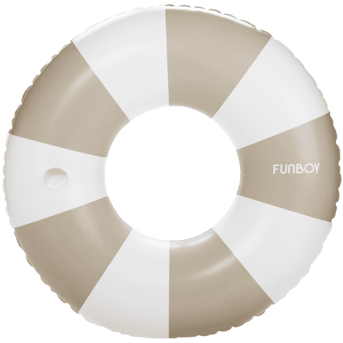 FUNBOY Vintage Tube Float Khaki & White, 48" Diameter pool float
