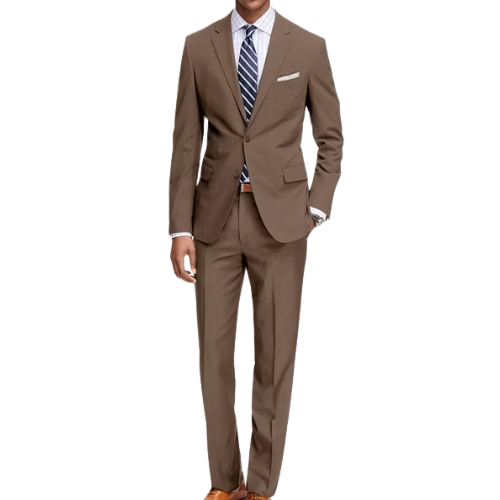 Walmart (US) Braveman Men's Classic Fit Tuxedos Suits, 2 Piece brown