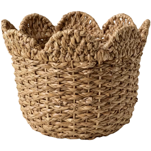 Magnolia Solene Woven Scalloped Basket