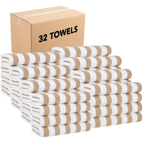 Bulk Striped Cabana Towel Pool