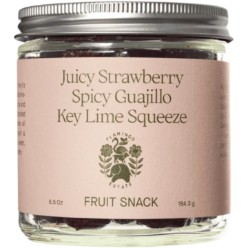 Flamingo Estates Juicy Strawberry Spicy Guajillo Key Lime Squeeze fruit snacks