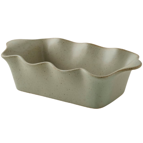 Magnolia Loden Green Scalloped Loaf Pan