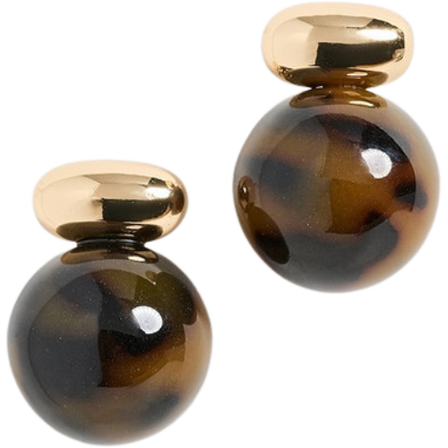 Shopbop Shashi Tortoiseshell Gold Earrings