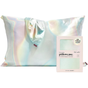 Kitsch Satin Pillowcase with Zipper for Hair & Skin, Softer Than Silk Pillow Cases