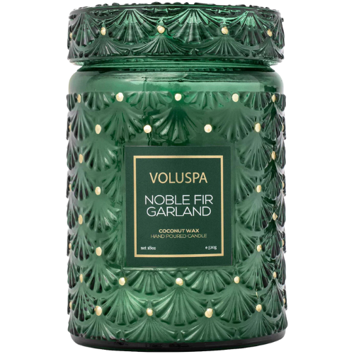 Noble Fir Garland Glass Jar Candle - VOLUSPA