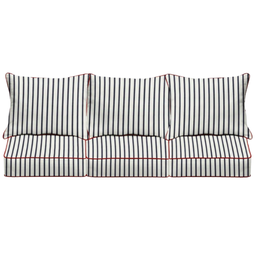 Birch Lane Corley Sunbrella Striped Outdoor Sofa Cushions