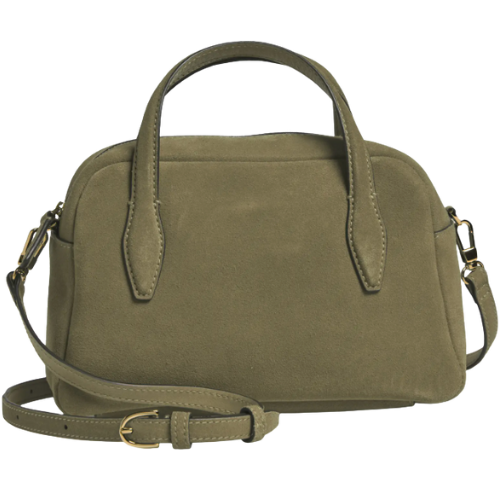 Nordstrom Medium Suede Crossbody Bag olive green
